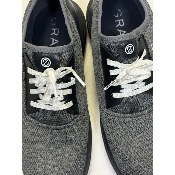 Cole Haan Grand Sport Journey Knit Sneakers Men’s Sz 10 Charcoal Black Lace Up - Picture 6 of 9